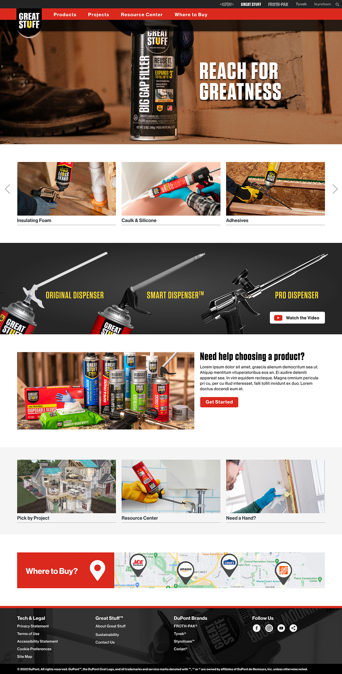 Great Stuff Desktop Home Page